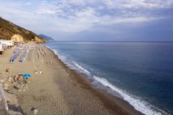 La spiaggia di Deiva Marina sulla Riviera di Levante in Liguria