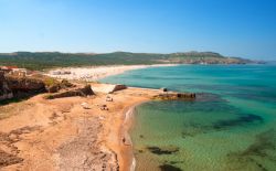 La Spiaggia di Fontanamare vicino a Gonnesa in Sardegna.