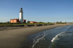 La spiaggia di Goro (Ferrara) sul Delta del Po, ...