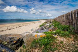 La spiaggia di Landrezac a Sarzeau in Bretagna