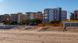 La spiaggia di Lido Adriano in inverno, riviera romagnola, lidi ravennati