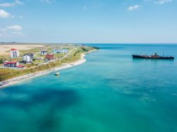 La spiaggia di Plaja Costinesti sul Mar Nero in Romania