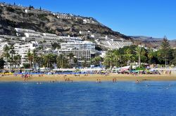 La spiaggia di Puerto Rico beach a Gran Canaria, l'isola centrale dell'arcipelago delle Canarie in Spagna - © nito / Shutterstock.com