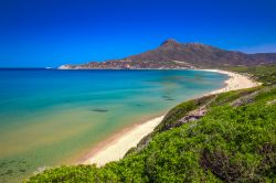 La spiaggia di San Nicolo e la spiaggia di Portixeddu a San Nicolò vicino a Buggerru in Sardegna