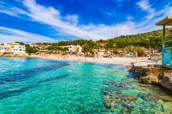 La spiaggia di Sant Elm a Maiorca, Isole Baleari