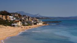 La spiaggia di Selinunte nel comune di Castelvetrano in Sicilia occidentale