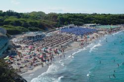 La spiaggia di Torre dell'Orso nel Salento, provincia di Lecce