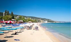 La spiaggia di Varna beach sul Mar Nero in Bulgaria