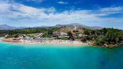 La spiaggia Guidaloca a Scopello: siamo ad ovest di Castellammare del Golfo in Sicilia.