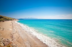 La spiaggia sabbiosa di Lukove nel sud dell'Albania