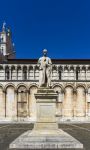 La statua di Francesco Burlamacchi nel centro di Lucca, Toscana. Questa scultura fu commissionata allo scultore Ulisse Scambi di Firenze: inaugurata nel settembre 1863, sorge in piazza San Michele.
 ...