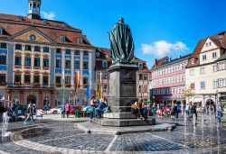 La storica piazza del mercato nel centro bavarese di Coburgo, Germania - © Moskwa / Shutterstock.com