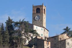 La Torre campanaria di Macerata Feltria nelle Marche, borgo della provincia di Pesaro ed Urbino