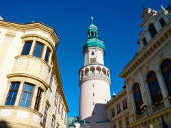La torre del fuoco nel centro storico di Sopron, Ungheria.



