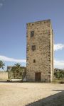 La torre dell'abbazia di Sant'Antonio a Orosei, Nuoro, Sardegna.



