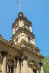 La torre dell'orologio della Stazione Ferroviaria di Melbourne, Australia.

