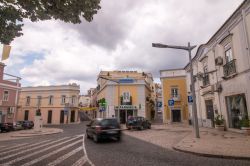 La tradizionale architettura degli edifici di Loulé, Portogallo.


