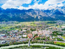 La valle del fiume Inn in Austria e Hall in Tirol