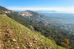 La valle di Sant'Oreste dal Monte Soratte, nel Lazio