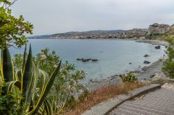 La vista panoramica della costa ionica nel sud della Calabria, Bova Marina