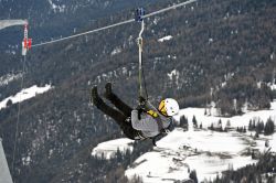 La ZipLine sul Monte Pana a Santa Cristina in Val Gardena, Trentino Alto Adige