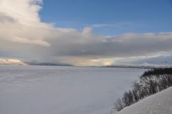 Lago Tornetrask in Svezia, dintorni di  Abisko