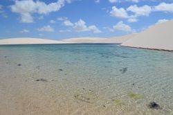 La magia della Lagoa Azul: siamo all'interno dei Lençois Maranhenses, l'incredibile Parco Nazionale dello stato di Maranhao, nel nord-est del Brasile.