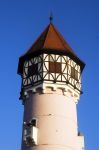 L'antica torre dell'acqua nella città di Brezice, Slovenia.

