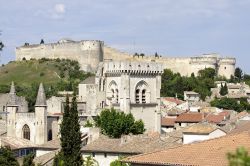 L'antico centro storico di Villeneuve-les-Avignon (Francia) con la certosa e il forte. Siamo nel dipartimento del Gard nella regione dell'Occitania.
