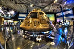 L'Apollo 11 Command Module "Columbia" allo Space Center Houston, Texas. Nel luglio del 2019 si festeggerà il cinquantesimo anniversario dell'atterraggio dell'uomo ...