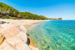 Le acque turchesi della spiaggia di Santa Maria Navarrese in Ogliastra, Sardegna