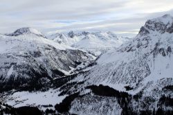 Le Alpi intorno a Sankt Anton am Arlberg, nel Tirolo occidentale in Austria