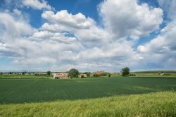 Le campagne intorno a San Benedetto Po in una giornata di sole