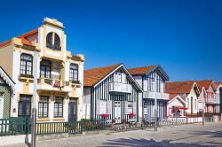 Le case colorate tradizionali di Aveiro in Portogallo