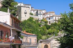 Le case di Alberona, borgo della Daunia in provincia di Foggia, Puglia