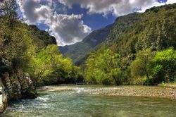 Le Gole del Calore vicino al borgo di Felitto nel Cilento, in Campagna