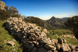 Le montagne dell'Arbus vicino a Guspini in Sardegna