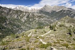 Le montagne dell'Alta Corsica fotografate nei pressi di Vivario