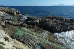 Le piscine di Scalo Cavallo a Favignana in Sicilia
