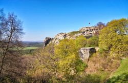 Le rovine del castello di Regenstein a Blankenburg in Sassonia - Anhalt, Germania