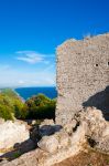 Le rovine di Cosa ad Ansedonia in Toscana, vicino alla Lagun di Orbetello e l'Argentario