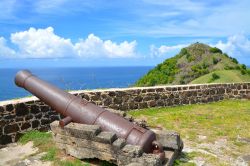 Le rovine di Fort Rodney su Pigeon Island, a Saint Lucia.