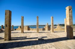 Le rovine storiche della fabbrica del Tonno a Vendicari, comune di Noto, Sicilia