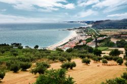 Le spiagge a nord di Vasto, vicino al lido di Casalbordino, in Abruzzo