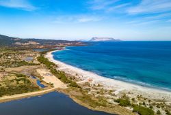 Le spiagge di Budoni in Sardegna. sulla costa nord-orientale della Sardegna
