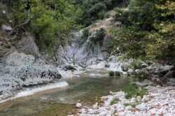 Le sponde del fiume Acheronte nei pressi della porta di Hades a Preveza, Grecia. Siamo nel nord-ovest della Grecia, all'imboccatura del golfo di Ambracia.

