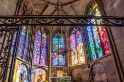 Le vetrate della cattedrale di Santo Stefano a Metz, Francia. Con circa 6500 metri quadrati di vetrate, questa cattedrale è considerata la più grande "vetreria" gotica ...