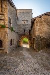L'ingresso principale alla città medievale di Perouges, Francia - © DeGe Photos / Shutterstock.com