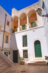 Lo scorcio di un edificio storico nel centro di Manduria, Puglia, Italia.



