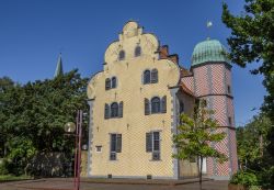 Lo storico edificio del Ledenhof nel centro di Osnabruck, Germania. Appartenuta all'influente famiglia Leden, da cui ha preso il nome, oggi questa elegante costruzione borghese ospita l'ufficio ...
